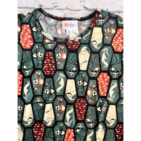 LuLaRoe Disney Gracie Girls Nightmare Before Christmas Jack Oogie Size 10 New - Picture 2 of 4